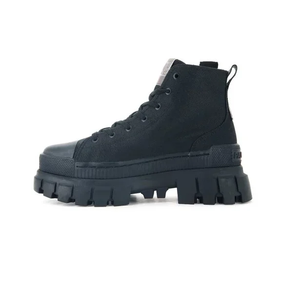 Palladium Women's Revolt Hi TX Boots Size 10 Medium 97242-010-M Black/Black Rugg - Picture 12 of 13